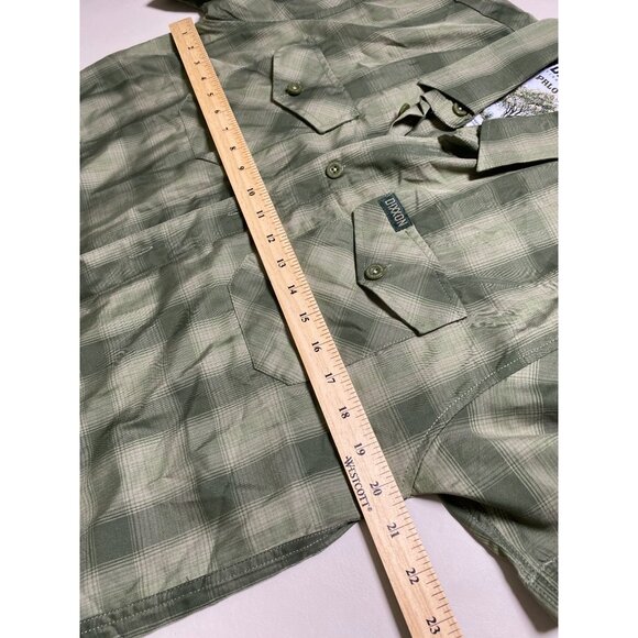 Dixxon Flannel Palo Verde Green Plaid Shirt D-Lux Bamboo Blend Men Size Small - Picture 4 of 14